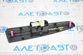 Rear left window lift control Toyota Highlander 08-13 manual, with overlay, black