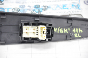 Rear left window lift control Toyota Highlander 08-13 manual, with overlay, black