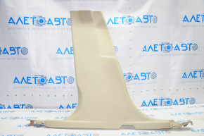 Lower left center pillar trim Ford Fusion mk5 13-16 beige, broken crepe, whitened plastic, scratch