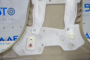 Lower left center pillar trim Ford Fusion mk5 13-16 beige, broken crepe, whitened plastic, scratch