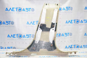 Lower left center pillar trim Ford Fusion mk5 13-16 beige, broken crepe, whitened plastic, scratches