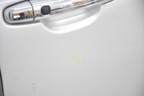 Door assembly front right Toyota Highlander 08-13 keyless, silver 1F7, with chrome trim, butt