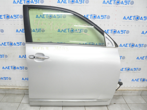 Door assembly front right Toyota Highlander 08-13 keyless, silver 1F7, with chrome trim, butt