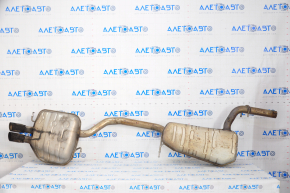 Rear muffler with barrel and middle section VW CC 08-17