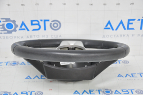 Naked steering wheel Dodge Journey 11-20 leather black, without buttons, with pads, scratches, bumps