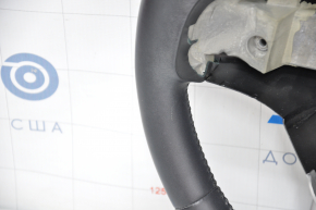 Naked steering wheel Dodge Journey 11-20 leather black, without buttons, with pads, scratches, bumps