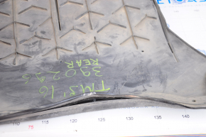 Tesla Model S 16-20 rear underbody protection type 2 dented, tears