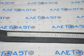 Door sill outer front left Toyota Highlander 08-13 hybrid, black, worn, bumps