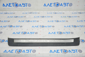 Door sill outer front left Toyota Highlander 08-13 hybrid, black, worn, bumps