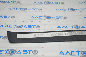 Door sill outer front right Toyota Highlander 08-13 hybrid, black, worn, bumps