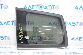 Rear left fixed glass window Toyota Highlander 08-13 with chrome