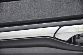 Door trim card front right Ford Fusion mk5 17-20 titanium, leather black, with backlight, crack on molding