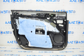 Door trim card front right Ford Fusion mk5 17-20 titanium, leather black, with backlight, crack on molding
