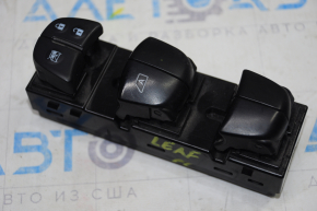 Front left window lift control Nissan Leaf 13-17 black, 1 auto