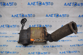 Intake pipe with catalytic converter VW Passat b7 12-14 USA diesel, with exhaust gas sensor