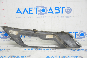 Front bumper grille right Ford Fusion mk5 17-18 under fog lights LED gloss, with chrome molding, sand