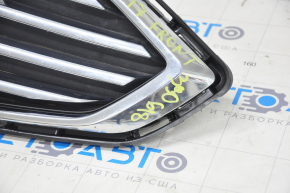 Grill radiator grill assembly with frame Ford Fusion mk5 17-18 chrome, sand