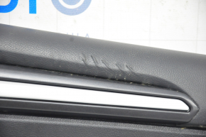 Door trim card rear right Ford Fusion mk5 17-20 titanium, leather black, leather swollen, scratches