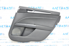 Door trim card rear right Ford Fusion mk5 17-20 titanium, leather black, leather swollen, scratches