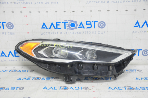 Front right headlight complete Ford Fusion mk5 17-20 LED, with DRL, sand