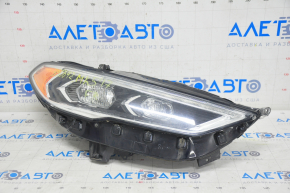 Front right headlight complete Ford Fusion mk5 17-20 LED, with DRL, sand