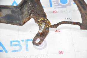 Bracket of the gearbox cooling radiator Toyota Highlander 11-13 hybrid, metal, rusty, broken bolt