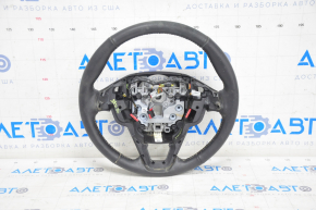 Naked steering wheel Ford Fusion mk5 13-16 black leather, worn