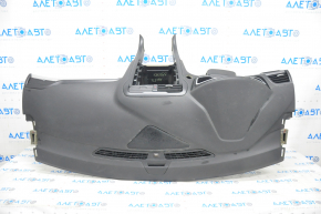 Torpedo front panel with AIRBAG Ford Fusion mk5 13-20 under start-stop, black overlays, insert under chrome