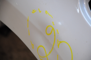 Quarter wing rear left Ford Edge 15-18 white, dent on arch