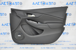 Door trim card front right Chevrolet Volt 16- black with black insert leather BOSE rubbed bottom