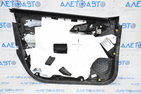 Door trim card front right Chevrolet Volt 16- black with black insert leather BOSE rubbed bottom