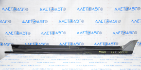 Left threshold Chevrolet Volt 16 - black with gray, dented, scratches, broken fasteners