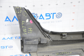 Left threshold Chevrolet Volt 16 - black with gray, dented, scratches, broken fasteners