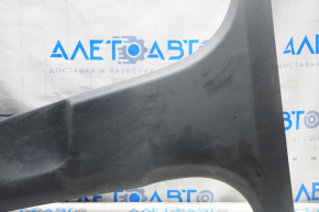 Center pillar trim lower left Hyundai Sonata 15-19 black, scratches