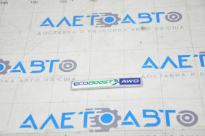 Emblem inscription ECOBOOST AWD trunk lid Ford Fusion mk5 13-18