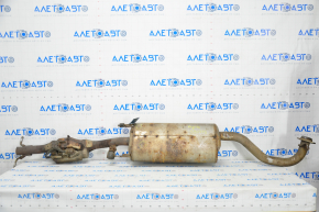 Exhaust line middle part Toyota Highlander 11-13 hybrid sawed off catalyst, rusty, dented