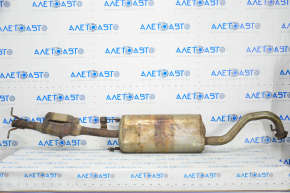 Exhaust line middle part Toyota Highlander 11-13 hybrid sawed off catalyst, rusty, dented