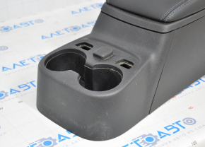 Console center armrest and cup holders Chevrolet Volt 16- black for heated rear row scratches
