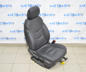 Chevrolet Volt 16 passenger seat - with airbag, mechanical, black leather, blue stitching, heated