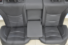 Rear row of seats 2nd row Chevrolet Volt 16- leather black blue stitching, heated
