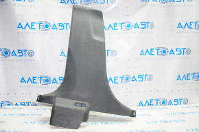 Center pillar trim lower left Kia Optima 11-15 black, scratches