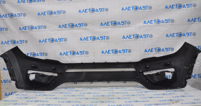 Front bumper bare upper part Jeep Compass 17-21 with plug, broken fastener