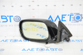 Left side mirror Lexus GS300 GS350 GS430 GS450h 06-07 14 pins, heated, auto-folding, black, break in housing, scratch