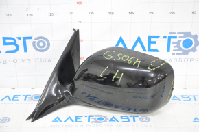 Left side mirror Lexus GS300 GS350 GS430 GS450h 06-07 14 pins, heated, auto-folding, black, break in housing, scratch