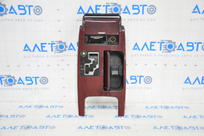 Center console trim with cup holders Lexus GS300 GS350 GS430 GS450h 06-07 mahogany scratches, abrasions, no plug