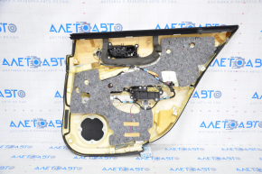 Door trim card rear left Lexus GS300 GS350 GS430 GS450h 06-06 black, mahogany leather tears, break, broken fastener