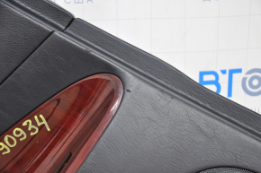 Door trim card rear left Lexus GS300 GS350 GS430 GS450h 06-06 black, mahogany leather tears, break, broken fastener