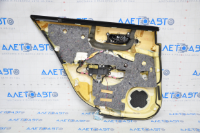 Door trim card rear right Lexus GS300 GS350 GS430 GS450h 06-06 black, mahogany scratches and tears on leather
