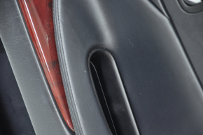 Door trim card rear right Lexus GS300 GS350 GS430 GS450h 06-06 black, mahogany scratches and tears on leather