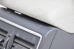 Console central armrest Subaru Forester 19-24 SK leather, black with gray, tears, scratches